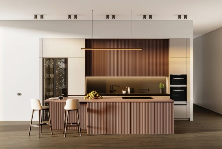 New kitchen designs with custom furniture